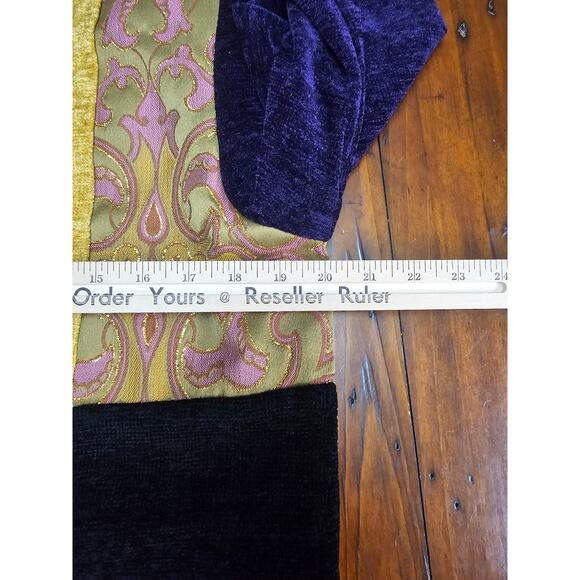 VINTAGE INDIGO MOON JACKET PURPLE PAISLEY PATCHWORK COLOR - Picture 9 of 12